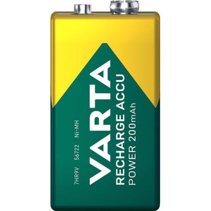 Varta 56722101401 - 1 db Újratölthető akkumulátor ACCU Ni-MH, 200 mAh, 9 V