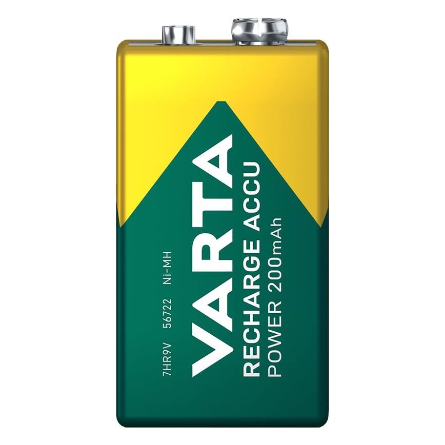 Varta 56722101401 - 1 db Újratölthető akkumulátor ACCU Ni-MH, 200 mAh, 9 V