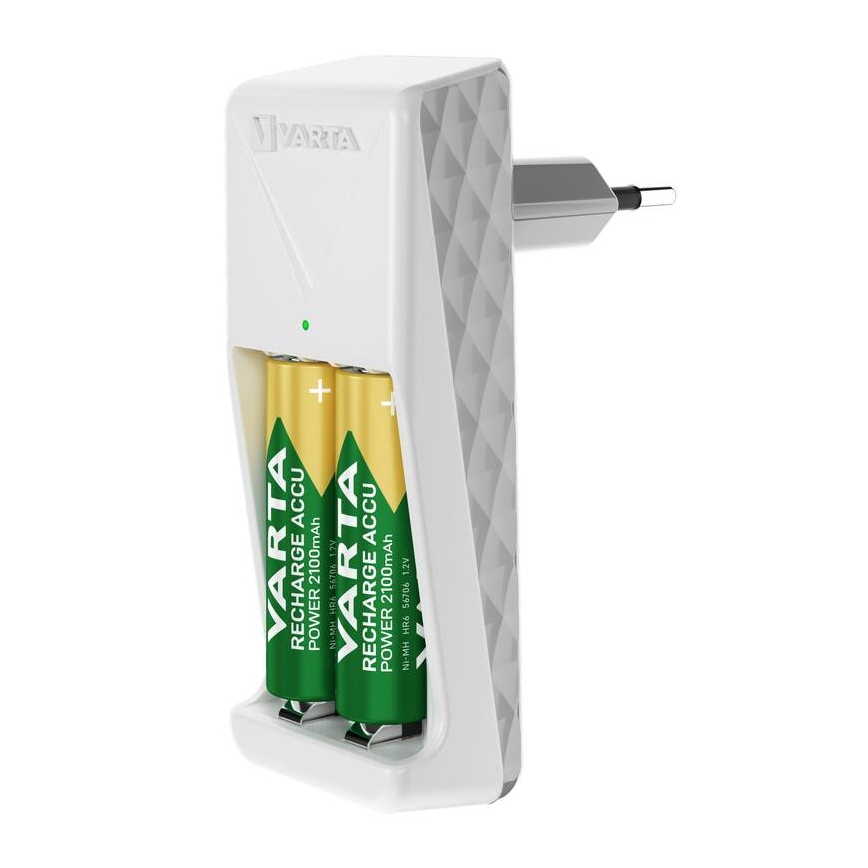 Varta 57656101401 - 2x AA/AAA akkumulátortöltő, 230 V