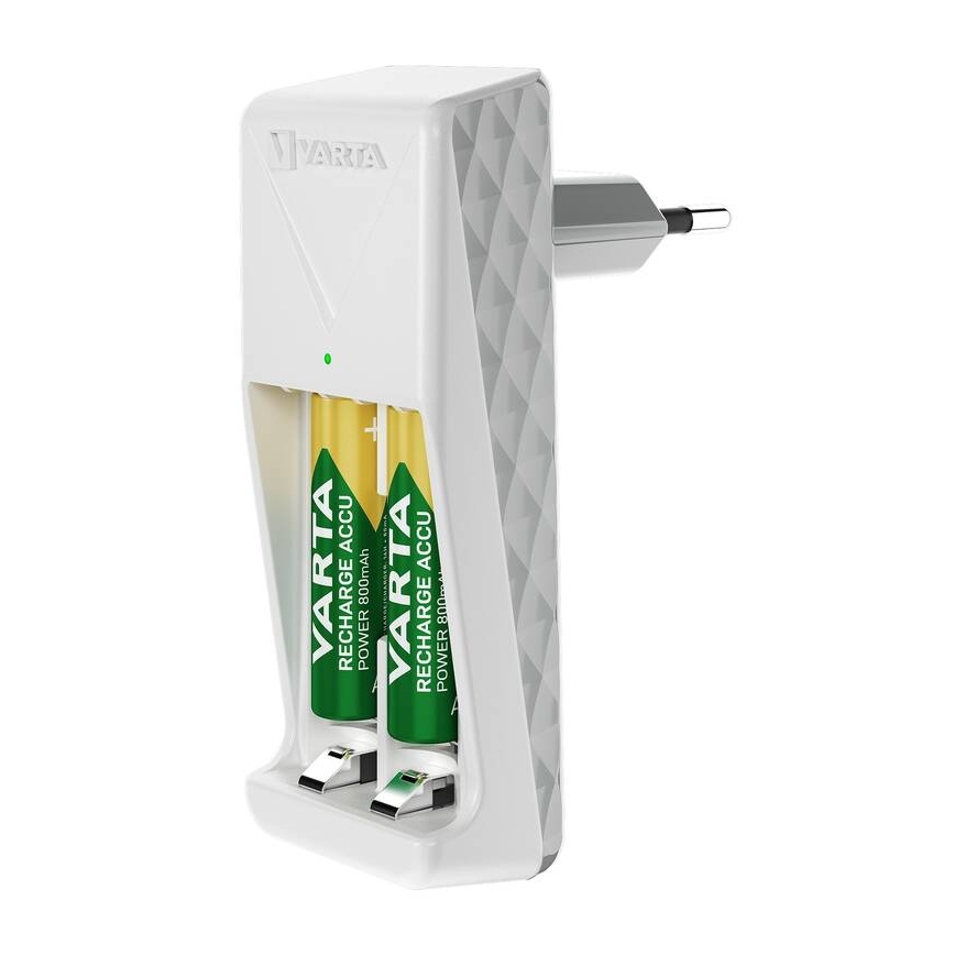 Varta 57656201421 - Akkumulátortöltő 2xAA/AAA 800 mAh 230V