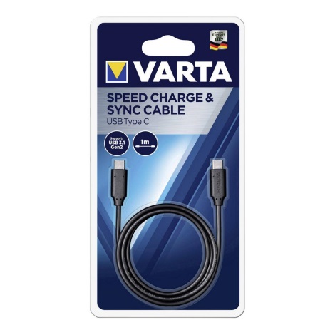 Varta 57947101401 - USB kábel SPEED CHARGE USB C 1 m