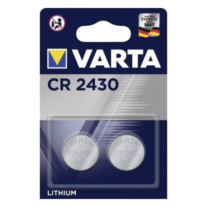 Varta 6430101402 - 2 db Lítium gombelem  ELECTRONICS CR2430 3V