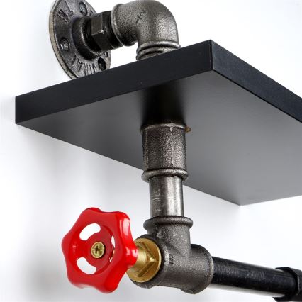 Vécépapír tartó polccal BORU fekete