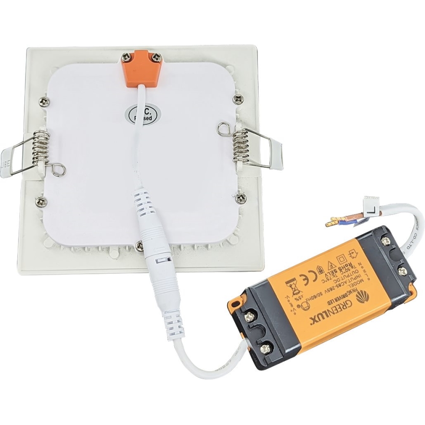 LED Fürdőszobai beépíthető lámpa VEGA LED/18W/230V 3800K 22,5 cm IP44 hófehér