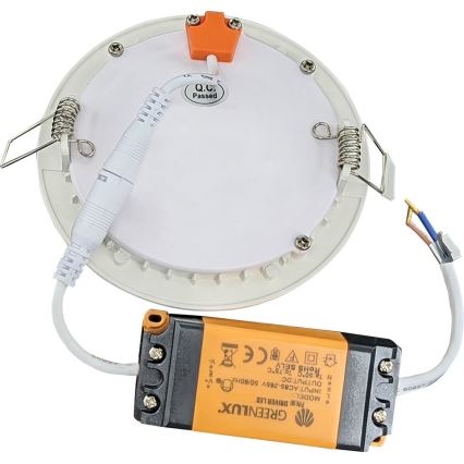 LED Fürdőszobai beépíthető lámpa VEGA LED/6W/230V 2800K átm. 11,8 cm IP44