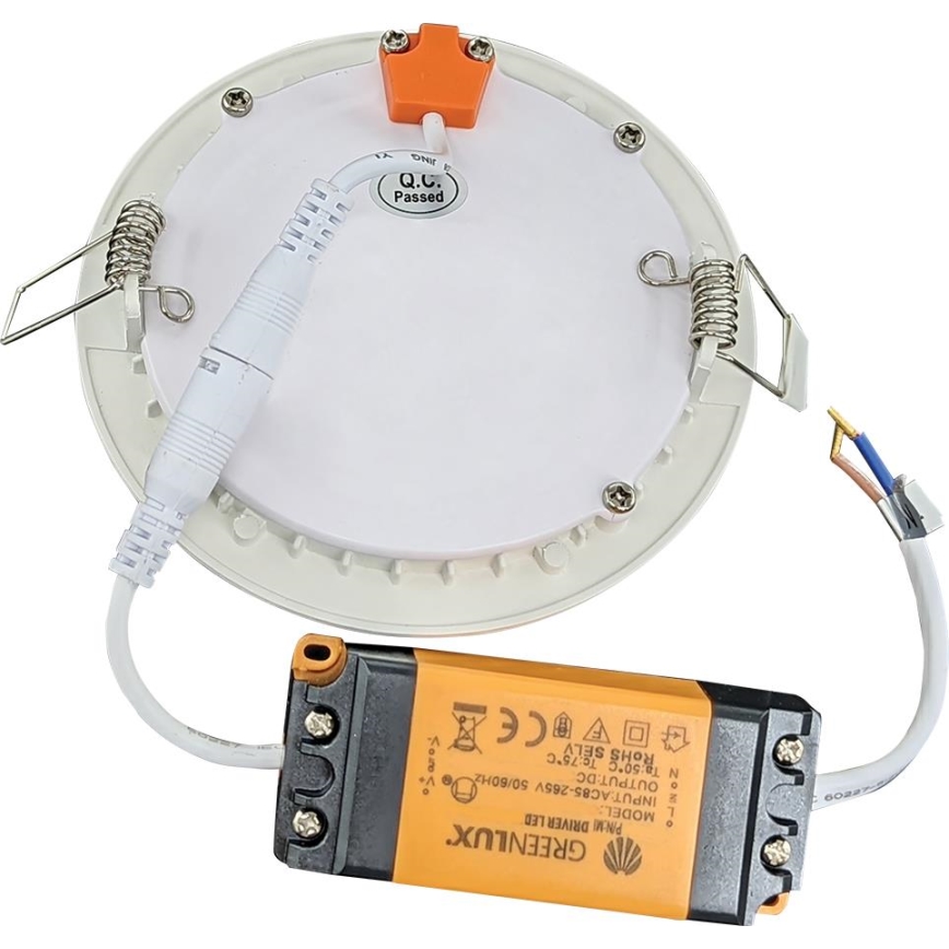 LED Fürdőszobai beépíthető lámpa VEGA LED/6W/230V 2800K átm. 11,8 cm IP44