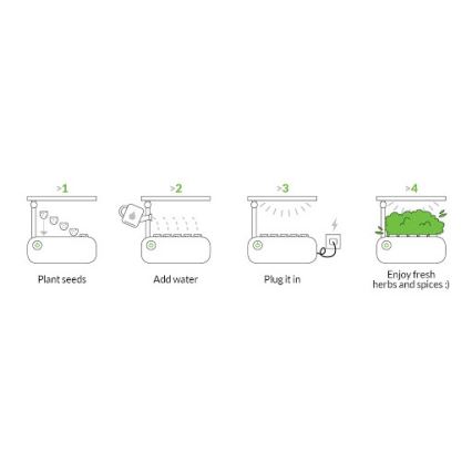 VEGEBOX SMART GARDEN 9 NÖVÉNYVÉDELEM LED/21W/230V