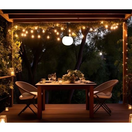 VENEZIA dimmelhető, újratölthető kültéri LED lámpa LED/1,5W/5V 2500K IP54 2600 mAh fekete