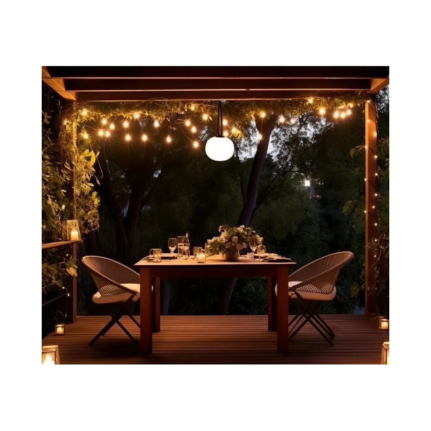 VENEZIA dimmelhető, újratölthető kültéri LED lámpa LED/1,5W/5V 2500K IP54 2600 mAh fekete