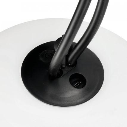 VENEZIA dimmelhető, újratölthető kültéri LED lámpa LED/1,5W/5V 2500K IP54 2600 mAh fekete