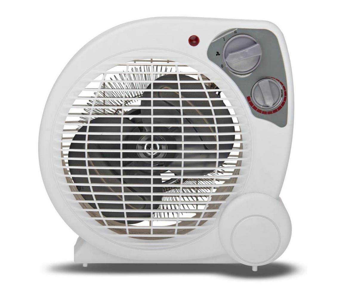 látor fűtőelemmel ZEFIR 1000/2000W/230V fehér