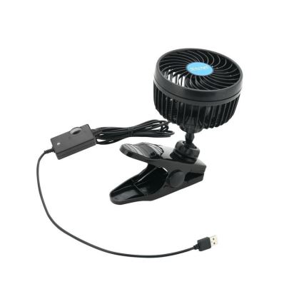 Ventilátor klipsszel USB 4W/5V fekete