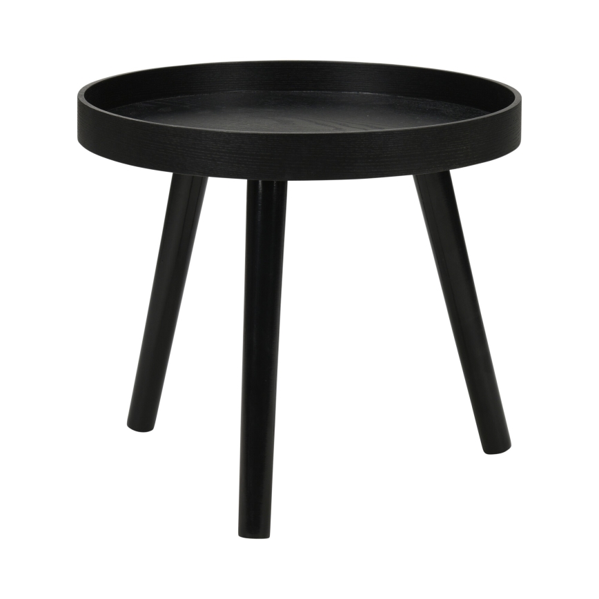 VERDE dohányzóasztal szett, 2 db, Ø 60/38 cm, fekete