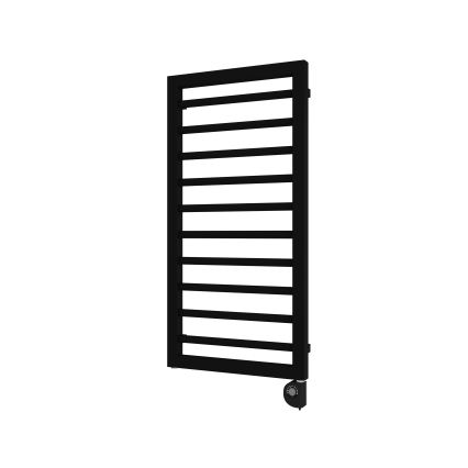 Vertaduro - ADEL fürdőszobai törölközőszárító radiátor termosztáttal 400W 100x50 cm fekete