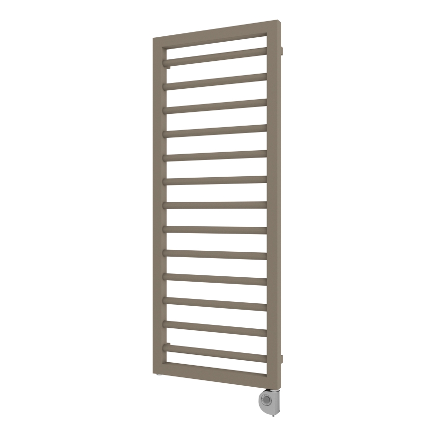 Vertaduro - ADEL fürdőszobai törölközőszárító radiátor termosztáttal 600W 128x50 cm taupe