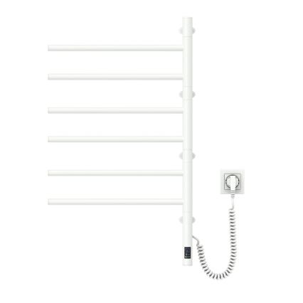 Vertaduro - Elektromos forgatható törölközőszárító termosztáttal ARA 105W/230V 80x49 cm IP44 fehér