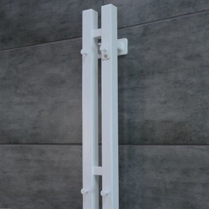 Vertaduro - Elektromos törölközőszárító termosztáttal VEO 106W/230V 150x9 cm IP44 fehér jobb oldali