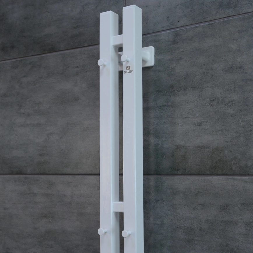 Vertaduro - Elektromos törölközőszárító termosztáttal VEO 106W/230V 150x9 cm IP44 fehér jobb oldali
