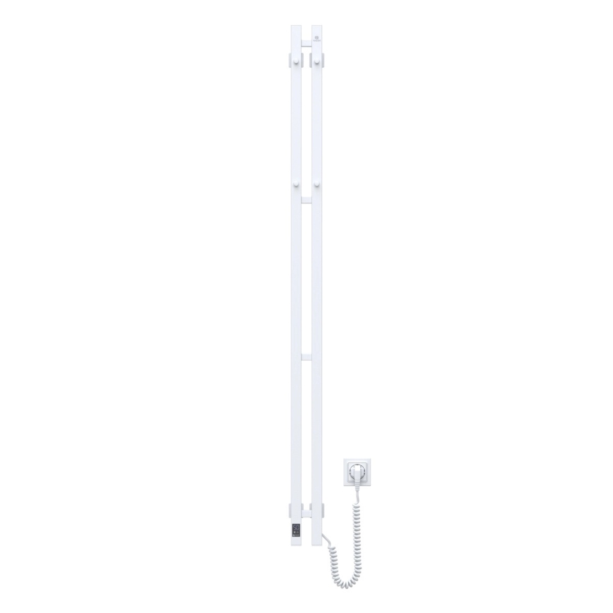 Vertaduro - Elektromos törölközőszárító termosztáttal VEO 106W/230V 150x9 cm IP44 fehér jobb oldali