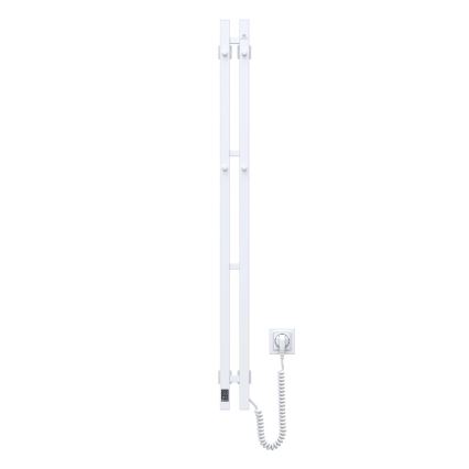 Vertaduro - Elektromos törölközőszárító termosztáttal VEO 70W/230V 120x9 cm IP44 fehér jobb oldali