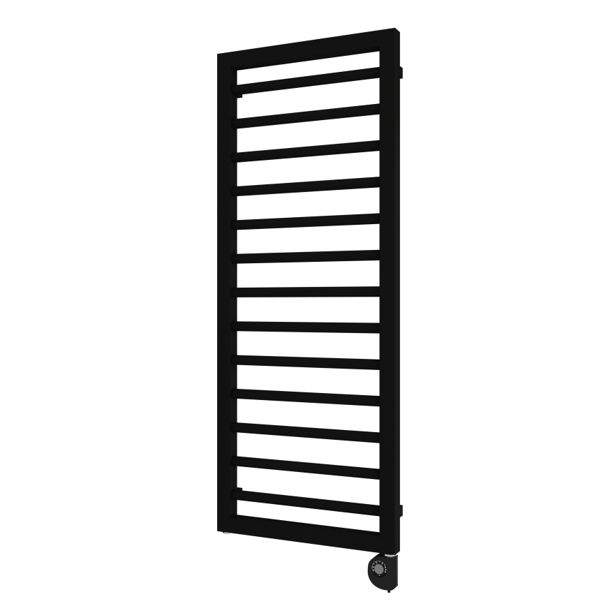 Vertaduro - Fürdőszobai radiátor termosztáttal ADEL 600W 128x50 cm fekete