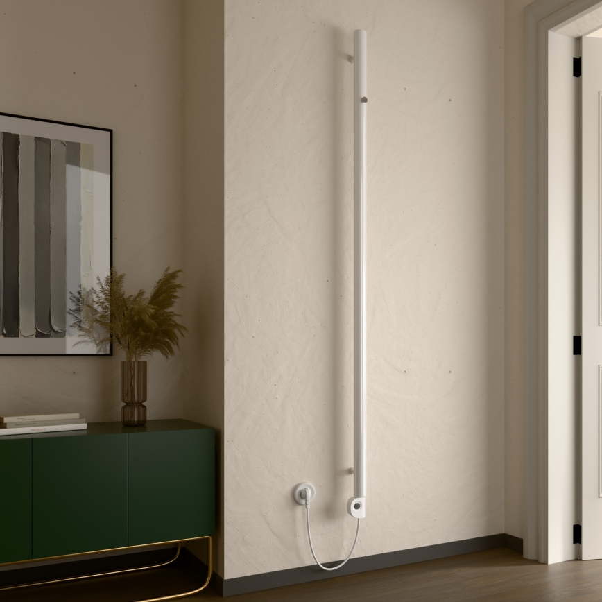 Vertaduro - Fürdőszobai radiátor termosztáttal ERDA 400W 180x5 cm fehér