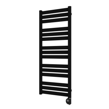 Vertaduro - Fürdőszobai radiátor termosztáttal LUCY 600 W 125 x 50 cm fekete