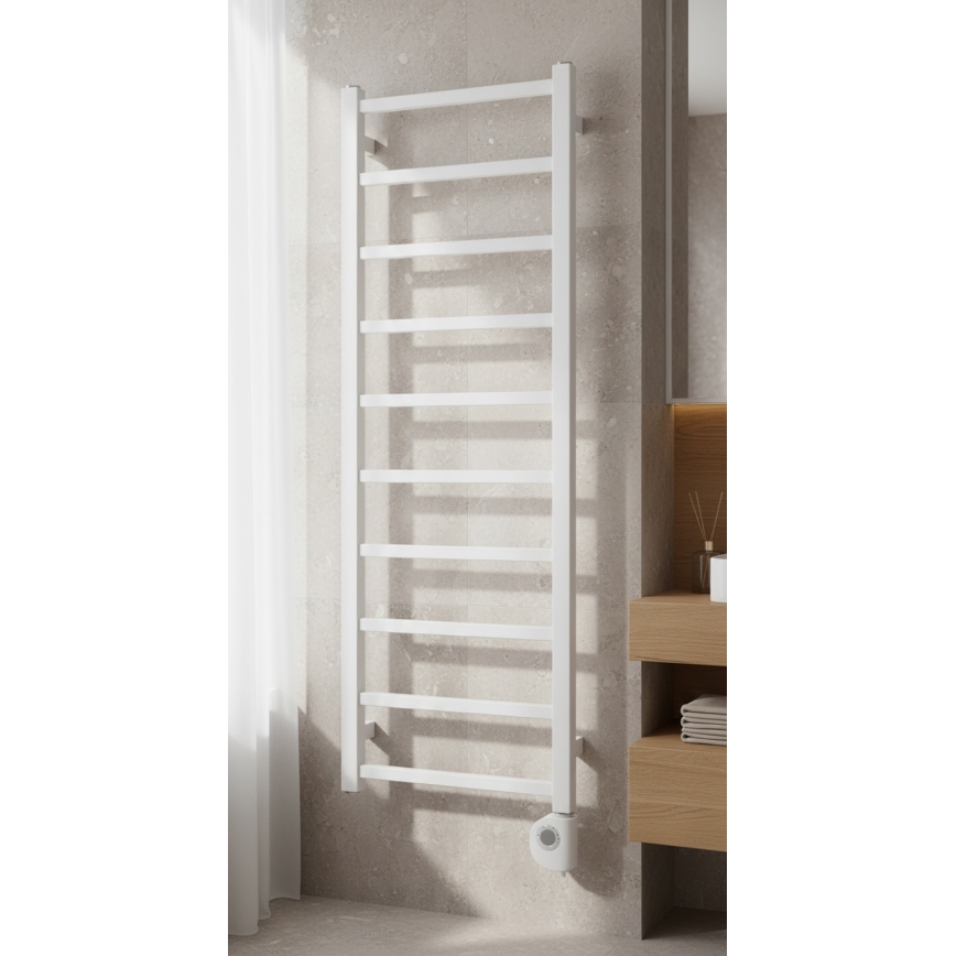 Vertaduro - Fürdőszobai radiátor termosztáttal ZOE 400W 114x40 cm fehér