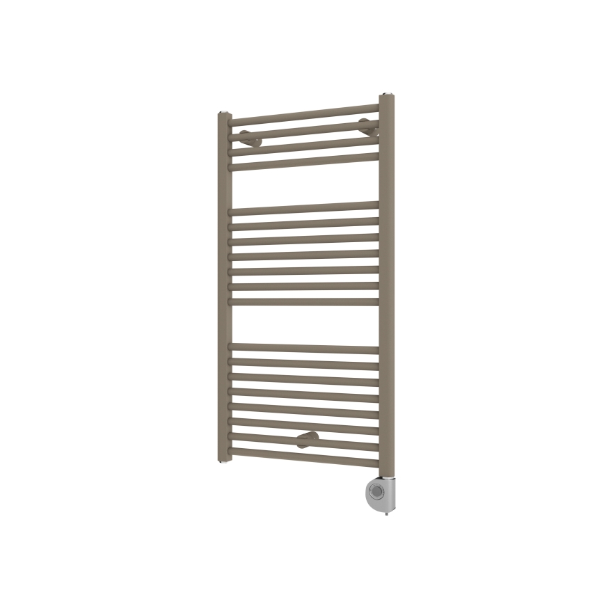 Vertaduro - Fürdőszobai törölközőszárító radiátor termosztáttal DENISE 400W 94x50 cm taupe