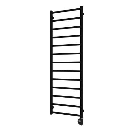 Vertaduro - ZOE fürdőszobai törölközőszárító radiátor termosztáttal, 400 W, 150 x 50 cm, fekete
