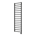 Vertaduro - ZOE fürdőszobai törölközőszárító radiátor termosztáttal, 400 W, 186x50 cm, fekete