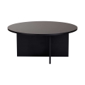 VERUM dohányzóasztal, átmérő 90 cm, fekete