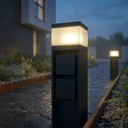 VESPER kültéri lámpa, 2 foglalattal, 1xG9/5W/230V, IP44, 30 cm, fekete