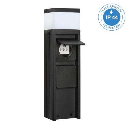 VESPER kültéri lámpa, 2 foglalattal, 1xG9/5W/230V, IP44, 30 cm, fekete
