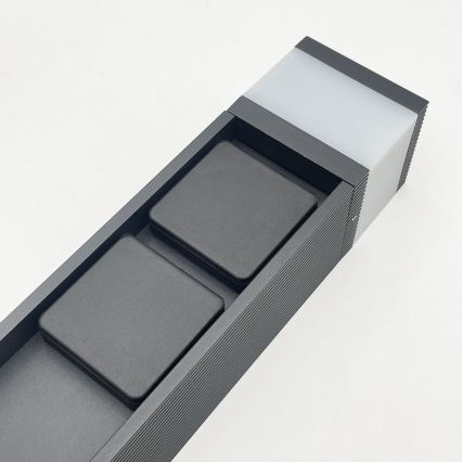 VESPER kültéri lámpa, 2 foglalattal, 1xG9/5W/230V, IP44, 30 cm, fekete