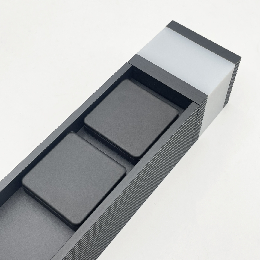 VESPER kültéri lámpa, 2 foglalattal, 1xG9/5W/230V, IP44, 30 cm, fekete