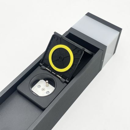 VESPER kültéri lámpa, 2 foglalattal, 1xG9/5W/230V, IP44, 30 cm, fekete