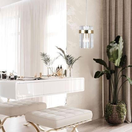 VETRO kábeles csillár 1xE14/10W/230V arany