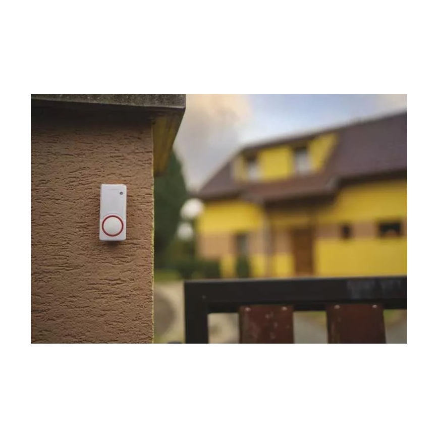 Vezeték nélküli aljzatos ajtócsengő 230V IP44