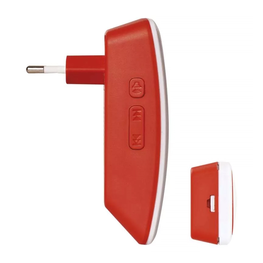 Vezeték nélküli aljzatos ajtócsengő 230V IP44