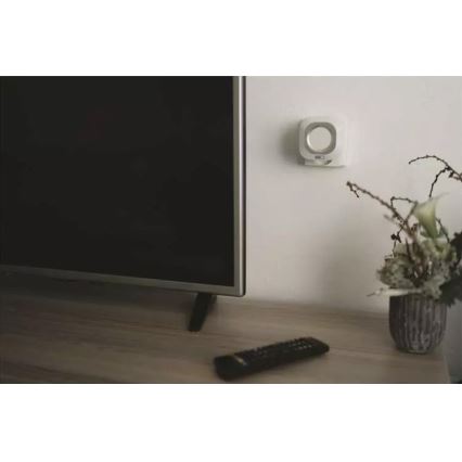 Vezeték nélküli csengő 230V-os konnektorba + 1xCR2032 IP44 fehér