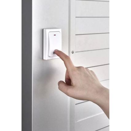 Vezeték nélküli csengő 230V IP44 fehér