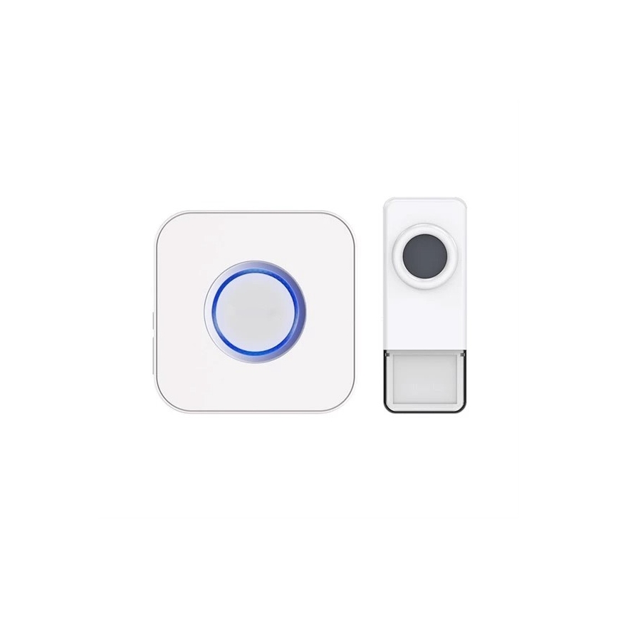 Vezeték nélküli csengő 3xAAA/1xA23 IP55 fehér