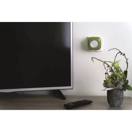 Vezeték nélküli csengő konnektorba 230V + 1xCR2032 IP44 zöld