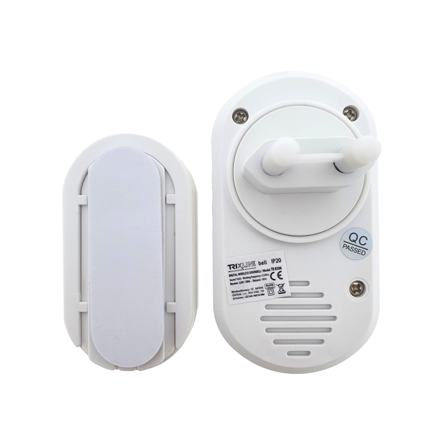 Vezeték nélküli csengő konnektorba BELL 230V + 1x23A barna