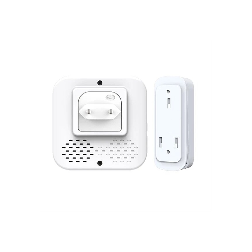 Vezeték nélküli csengő konnektorba kinetikus 230V fehér