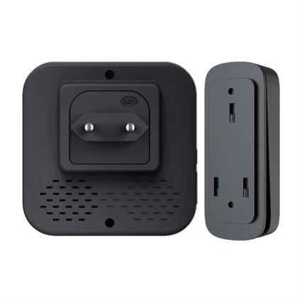Vezeték nélküli csengő konnektorba kinetikus 230V fekete