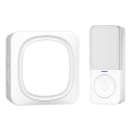 Vezeték nélküli csengő LED világítással 230V/1xCR2032 IP56 fehér