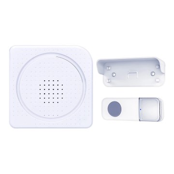 Vezeték nélküli, elemes csengő 3V/3xAA IP44 fehér