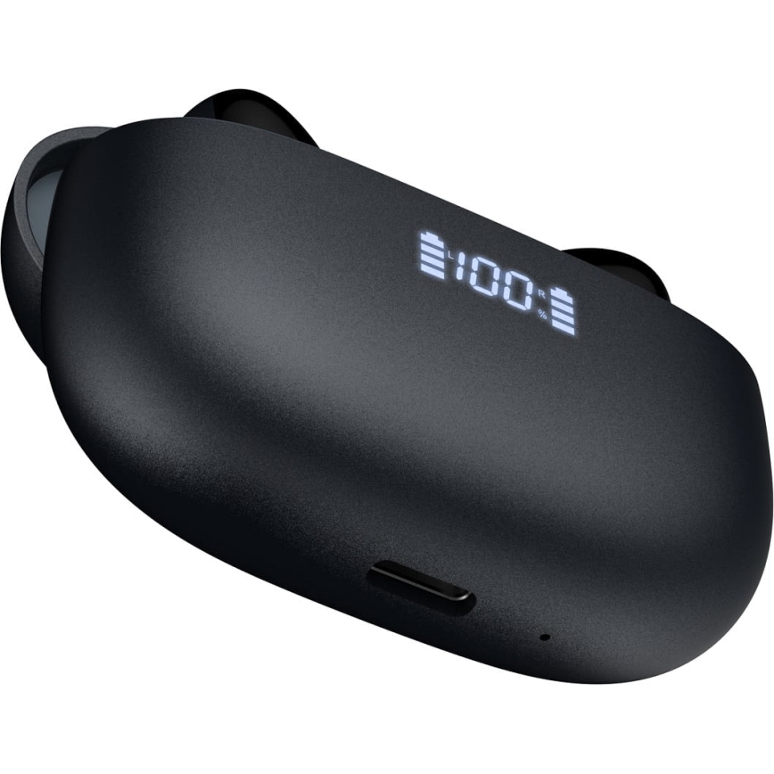 Vezeték nélküli fülhallgató ANC-vel +ENC 300 mAh + 2x 40 mAh fekete